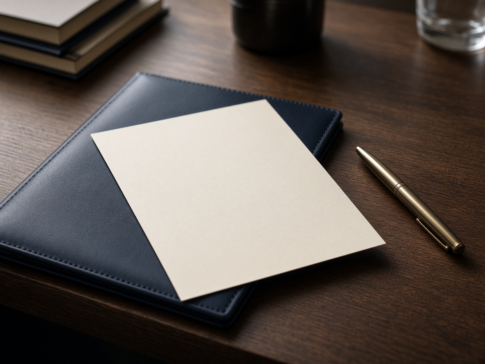 Working papers on a desk